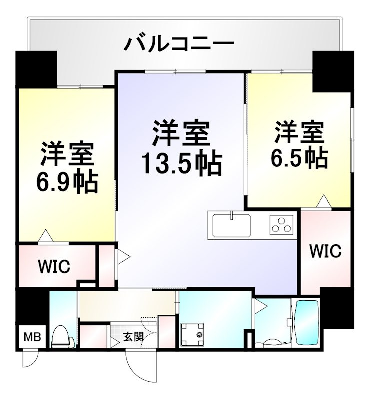 クレスト西小倉の間取り