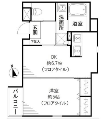 リベルタ東新宿の間取り