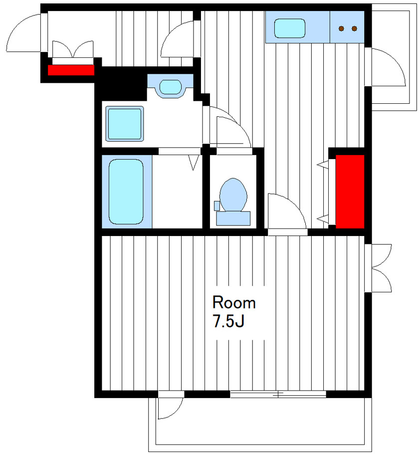 渋谷区本町３丁目の賃貸マンションの間取り