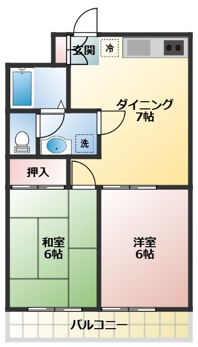 セシル国立の間取り