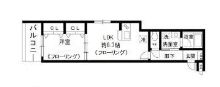 ＬＡＵＲＥＬ坂下の間取り|間取りです。