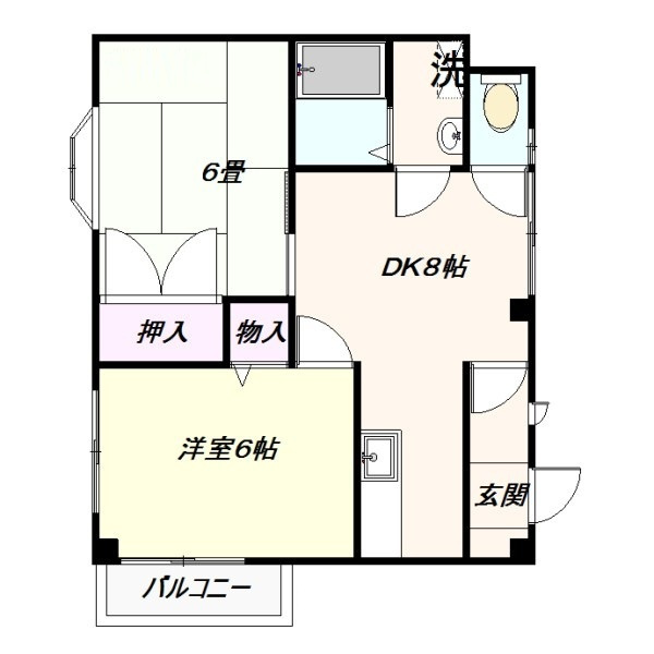 ドゥエルヤマモト の間取り|間取りです。