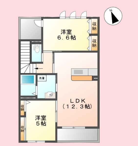 シュエットⅡの間取り
