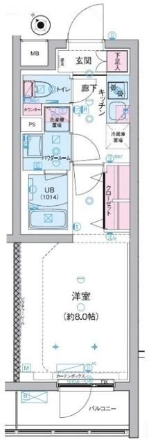 ＧＥＮＯＶＩＡ三軒茶屋　ｇｒｅｅｎ　ｖｅｉｌの間取り