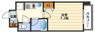 レジュールアッシュ梅田イーストの間取り