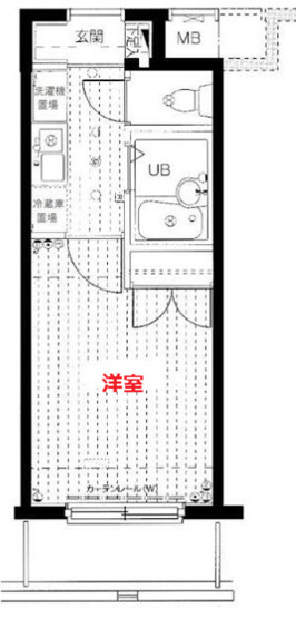 【間取り】 | メインステージ平和島 | お部屋の間取りです。