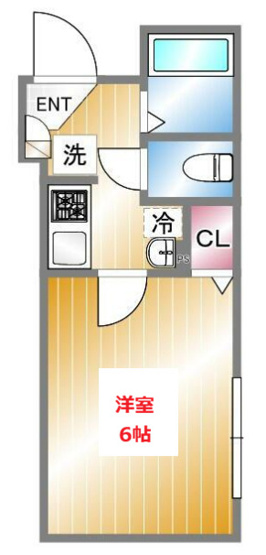 【間取り】 | Ｗｉｎｇ　ＨＡＮＥＤＡ | お部屋の間取りです。