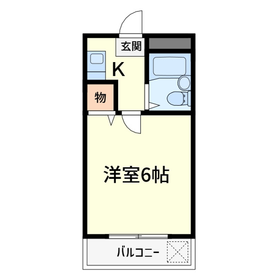 【間取り】 | コーポ大栄A棟