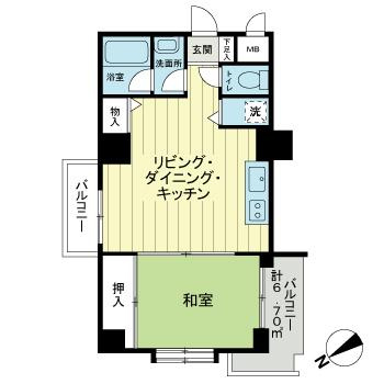【間取り】 | ライオンズプラザ花小金井