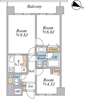【間取り】 | Belleviage Shimura