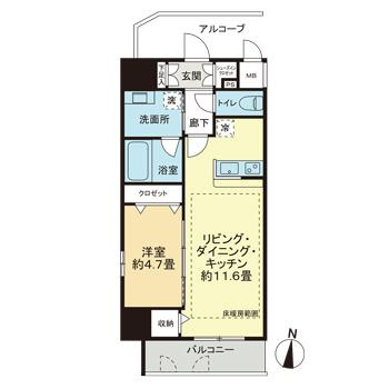 プレイス白壁の間取り