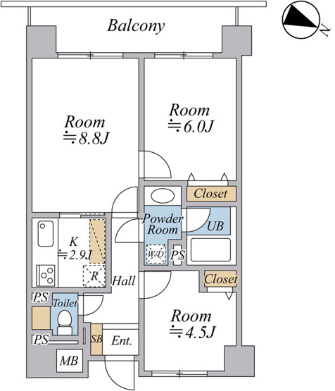 【間取り】 | Belleviage Shimura