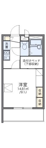レオパレスセジュール弐番館の間取り