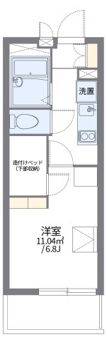 レオパレスコスモ川合の間取り