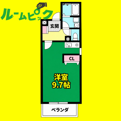 C-calme内田橋　名古屋市賃貸　仲介手数料無料の間取り