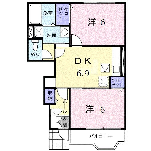 ス－パ－ビュ－富士山Ｂの間取り