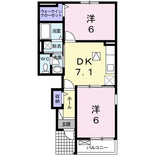 ラヴィエール富士見Ｂの間取り