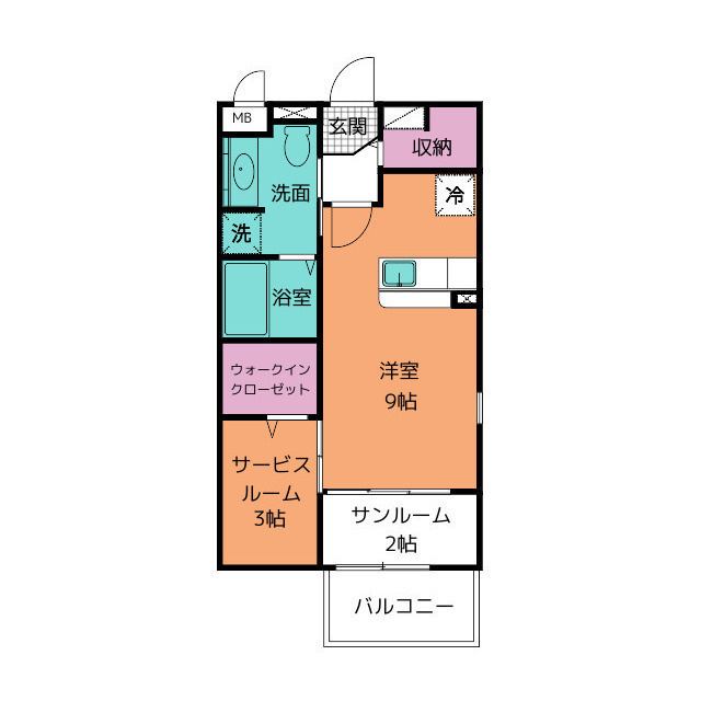 プリムローズＫＭの間取り