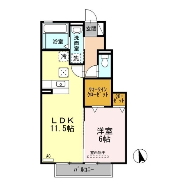 セジュール新田の間取り