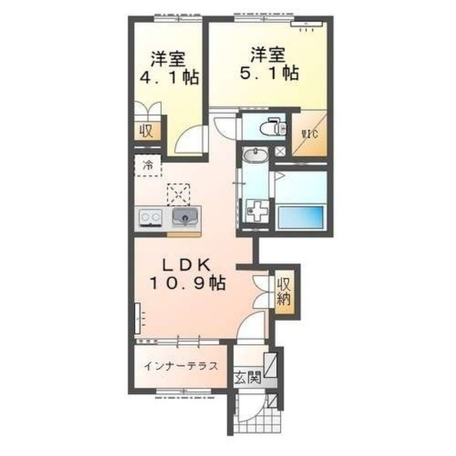 清水町徳倉新築アパートの間取り