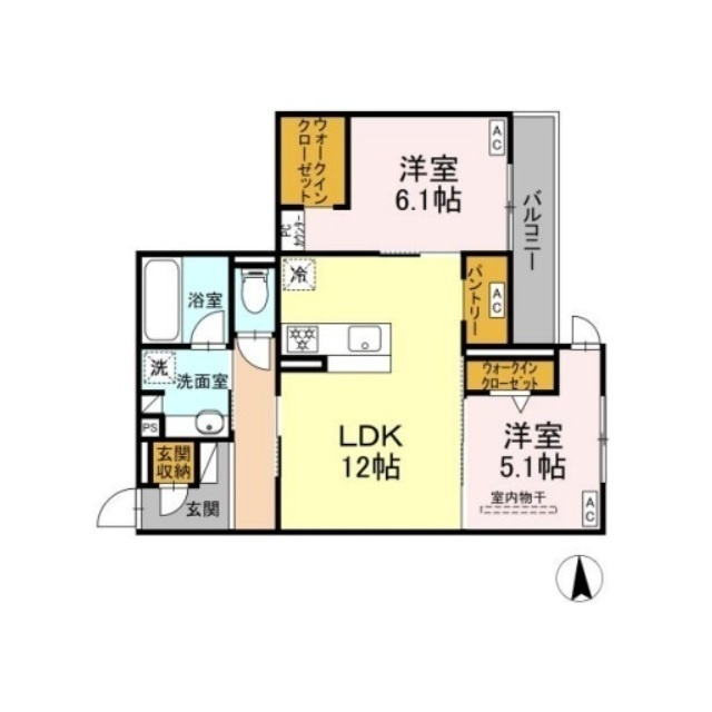 Ｄ-ｃｒｉｎｕｍ川島田の間取り