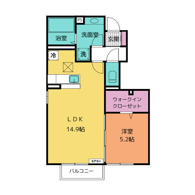 フォレスト　Ａの間取り