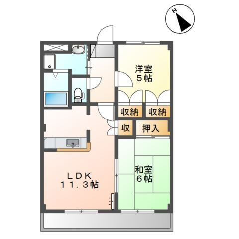 エトワール横割の間取り