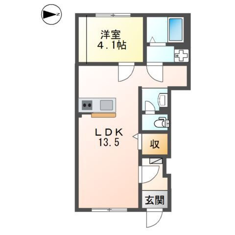 仮）裾野市茶畑新築アパートの間取り