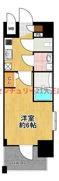 エスリード大阪ドームシティの間取り