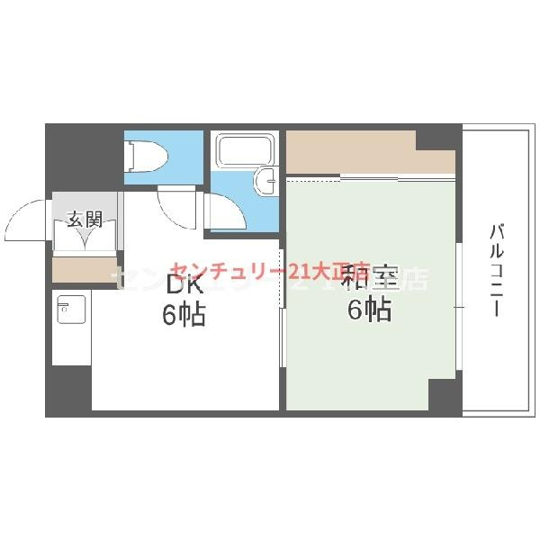 シャトー波除の間取り