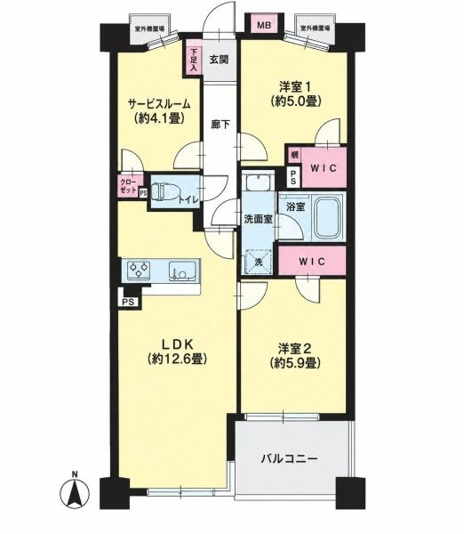 ナイスアーバン上大岡フラッツの間取り