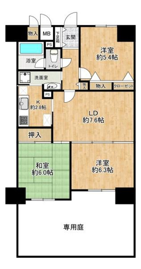 【間取り】 | エクセランス大久保1番館