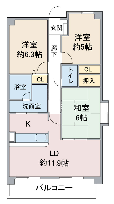 ピアネーズ神ノ倉の間取り