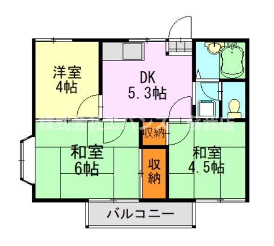 【間取り】 | ベルゾーネ仁戸名