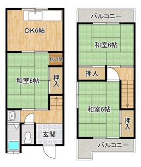 【間取り】 | 両面バルコニーですので、通風良好！穏やかな風が舞い込む快適な住まい！