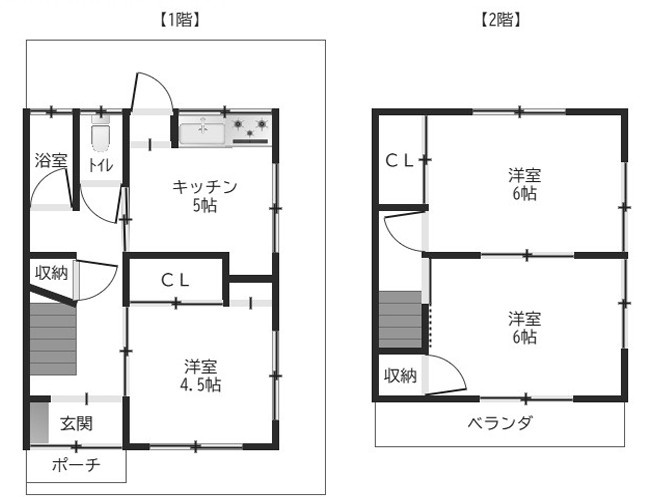 枚方市田宮本町テラスの間取り