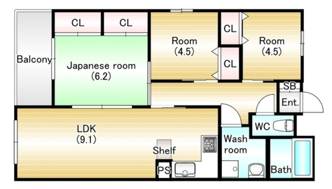 Garden Style光善寺の間取り
