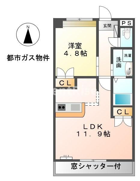 フィオーレ デ ローザの間取り|間取図