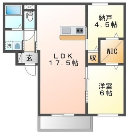 グランデュオ三宮Ⅱの間取り