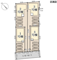 リーブルガーデン名護市宮里第2期の区画図