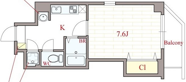 クラビス上町台の間取り