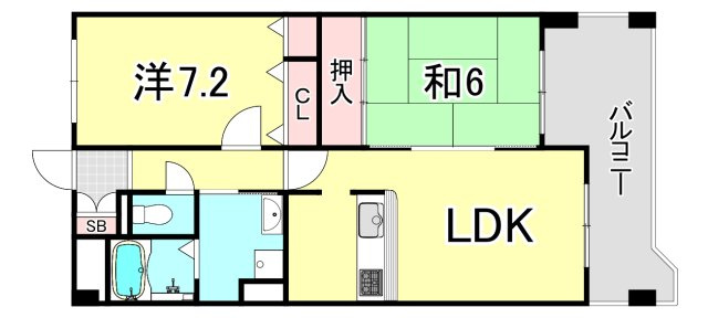 KDXレジデンス夙川ヒルズ　4番館の間取り