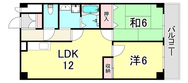 アヴェニール塚口の間取り