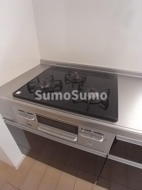 ディアコート新長田のキッチン|コンパクトなキッチンで掃除もラクラク