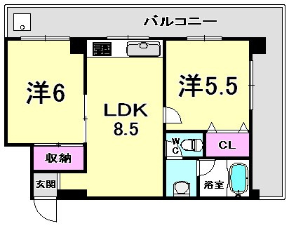 サンビルダー新神戸の間取り