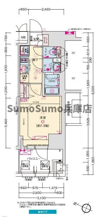 プレサンス神戸セレスティアの間取り