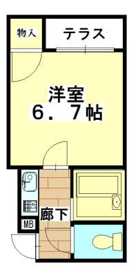 住吉スカイブルーの間取り