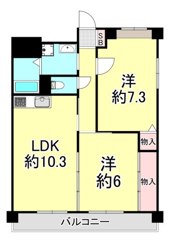 フレグランス・芦屋の間取り