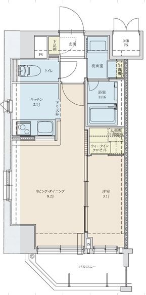 ネストピア博多駅前Ⅱの間取り