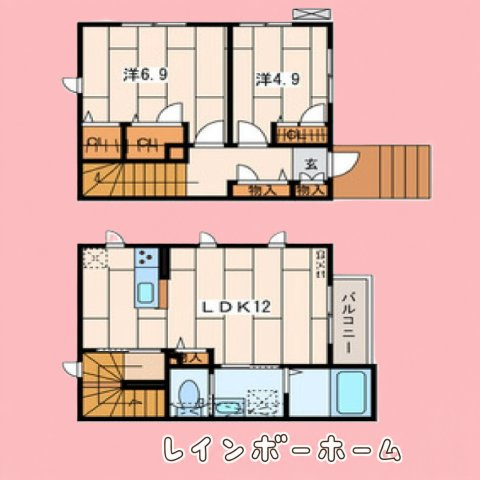 グリシーヌ・トバ※初期費用分割あと払いサービス利用可能物件の間取り